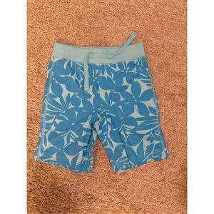 Boys 3T blue with Hawaiian print organic cotton shorts new without tags from Gap